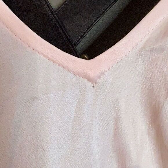 Guess light pink maxi dress with faux leather straps - Picture 5 of 11